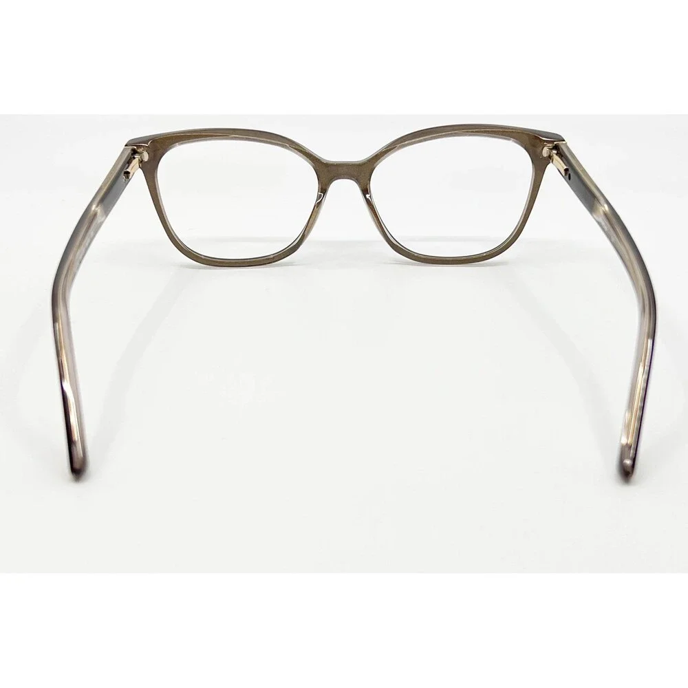 Bebe Eyeglasses Frames Women Gray Brown Cat Eye Studded BB5122 52-16-135
